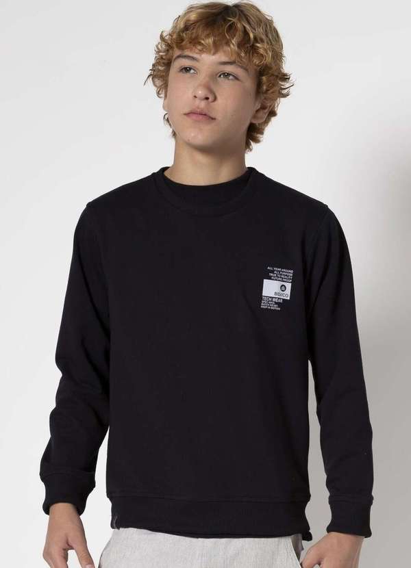 Banana Danger - Blusão Moletom Infantil Preto Banana Danger Preto