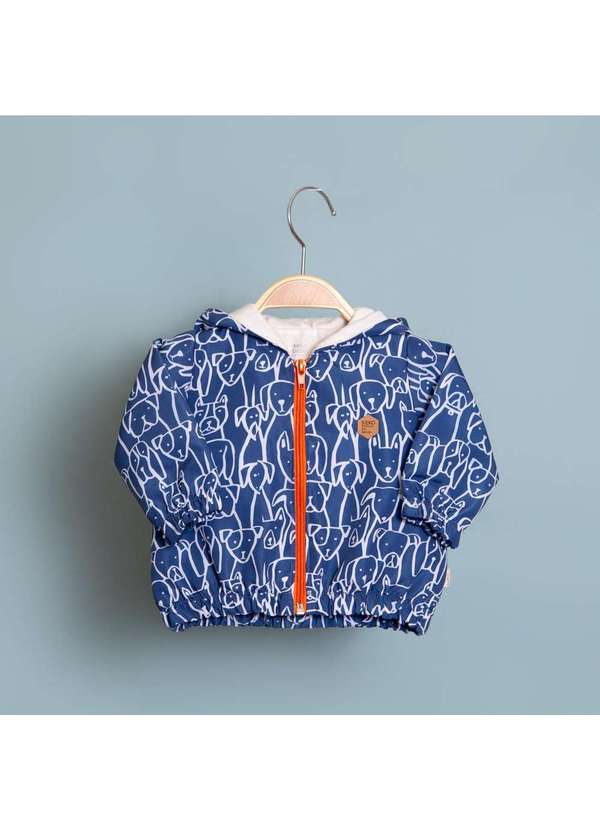 Keko & Beka - Casaco Bebê Estampado Dogs Keko & Beka Estampado