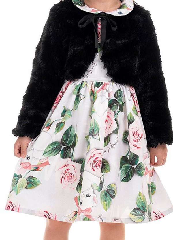 Ok e Pakita - Casaco Infantil Preto Ok Pakita Preto