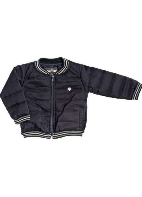 Anjos Baby - Casaco Matelassê Marinho Infantil Anjos Baby Preto