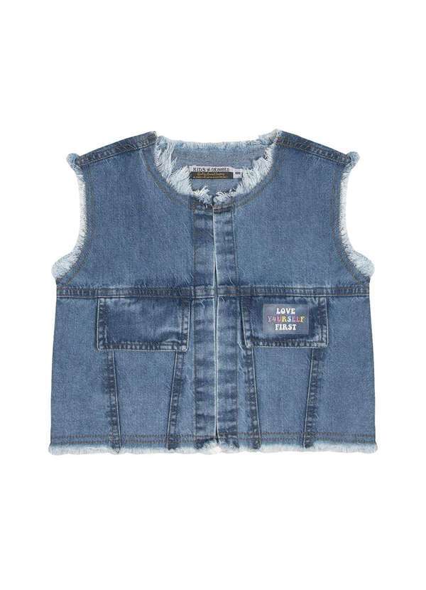 Catavento - Colete Infantil Jeans Charm Catavento Jeans