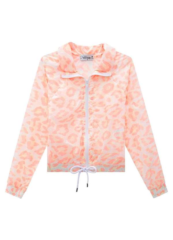 Vic&vicky - Jaqueta Boxy Ml Estampado Onça Laranja Vic&Vicky Laranja