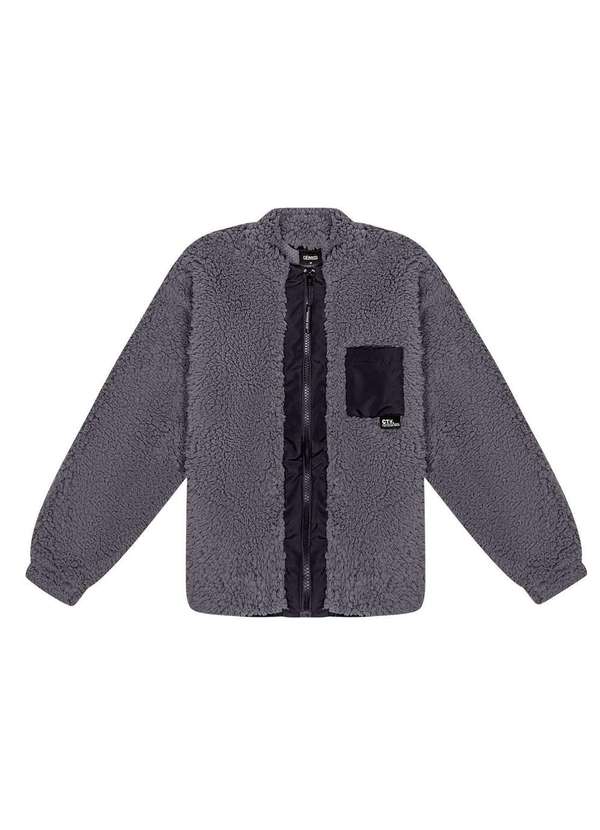 Catavento - Jaqueta Peluciada Preto Catavento Cinza 2