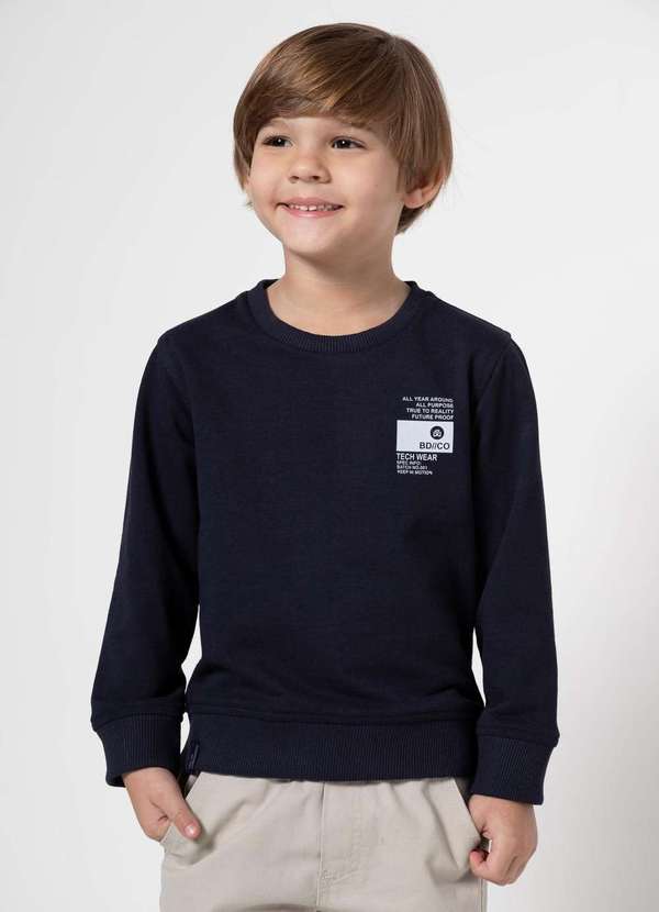 Banana Danger - Moletom Infantil Marinho Banana Danger Marinho