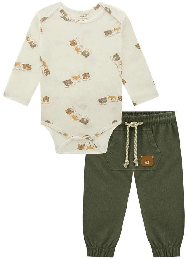 Lucboo - Conjunto Bebê Lucboo Menino Estampado