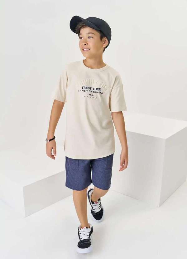 Johnny Fox - Conjunto Bermuda Infantil Menino Johnny Fox Azul