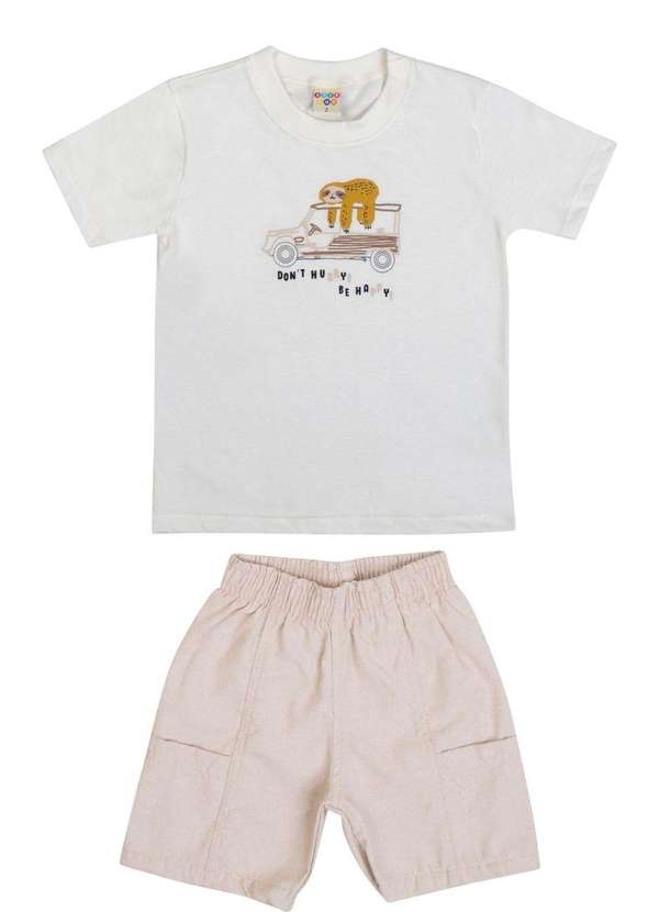Have Fun - Conjunto Bermuda Menino Nude Have Fun Nude 2