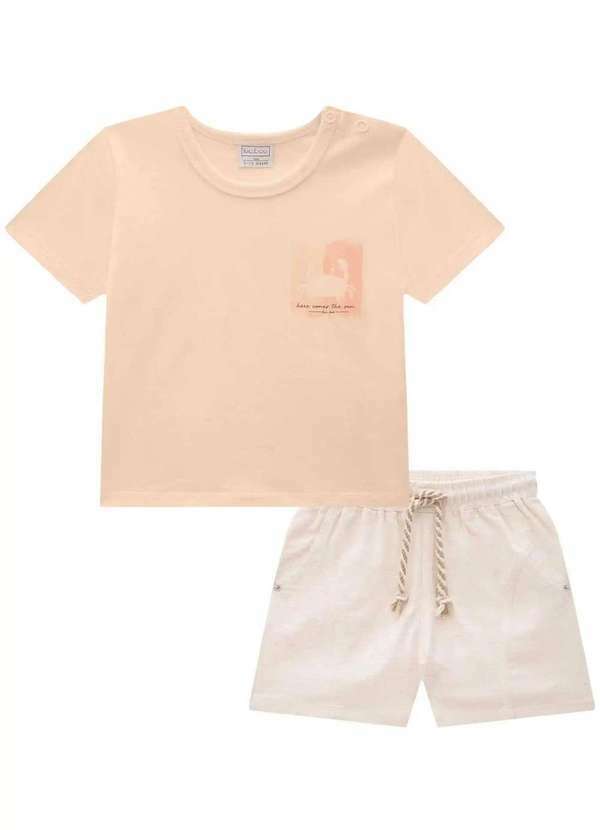 Lucboo - Conjunto Camiseta Menino Estampado Lucboo Estampado