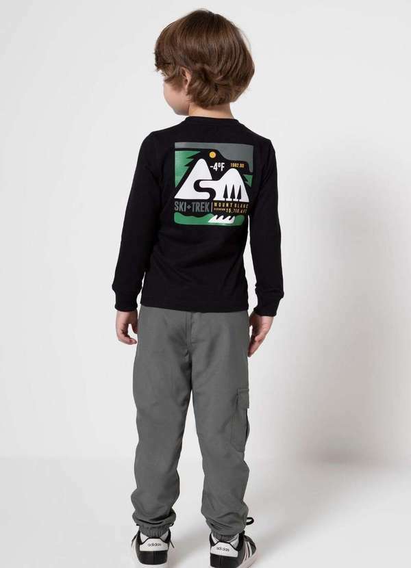 Banana Danger - Conjunto Camiseta Microfibra Mount Blanc Banana Danger Preto 2