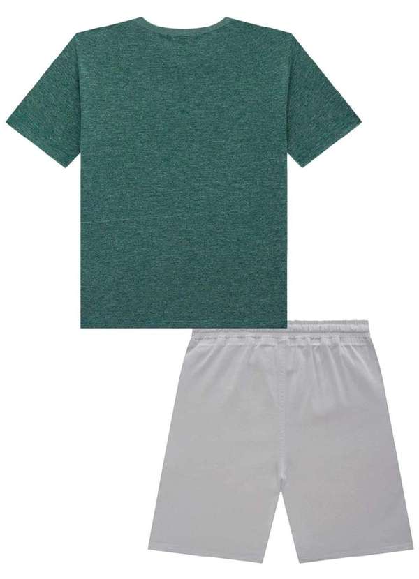Johnny Fox - Conjunto de Camiseta em Malha Bermuda Johnny Fox Verde 2
