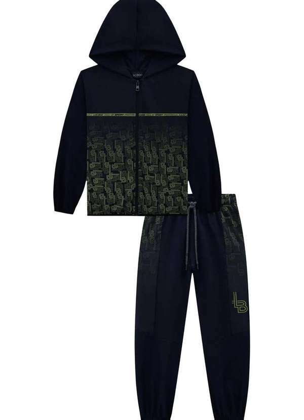 Lucboo - Conjunto Esportivo Infantil Lucboo Preto Neon Preto