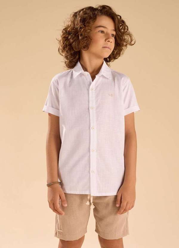 Fbr - Conjunto Infantil Curto Menino Fbr Branco