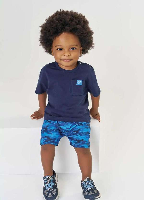 Johnny Fox - Conjunto Infantil Johnny Fox Azul Azul Marinho