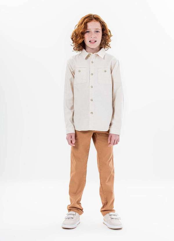 Vigat - Conjunto Infantil Linho Vigat Cru