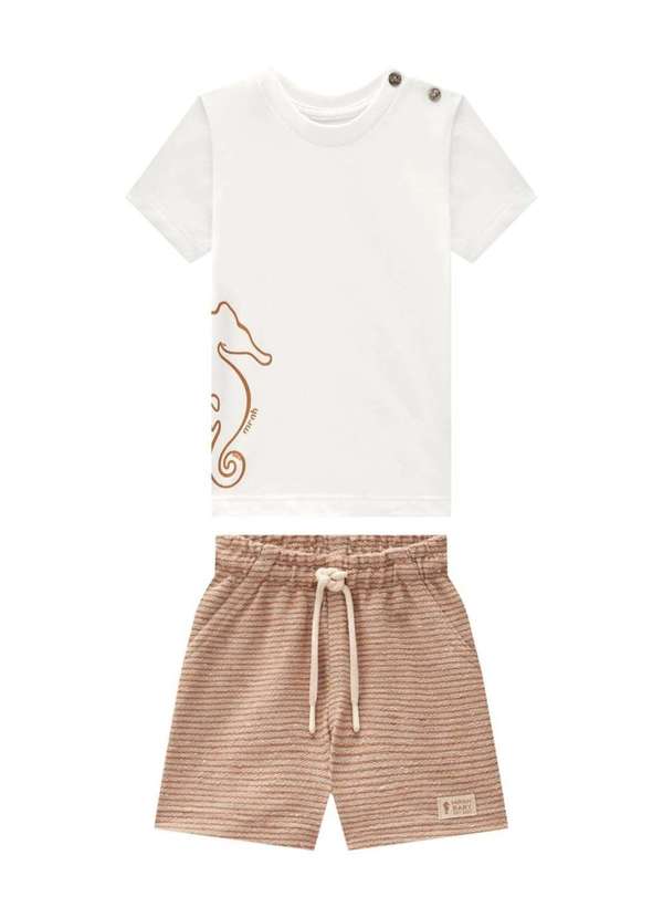 Onda Marinha - Conjunto Infantil Menino Areia Onda Marinha Areia