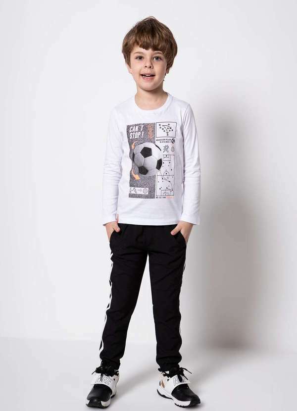 Banana Danger - Conjunto Infantil Soccer Banana Danger Branco