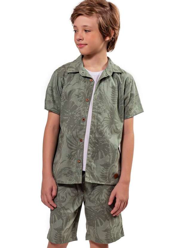 Vigat - Conjunto Inteiro Estampado com Linho Vigat Estampado