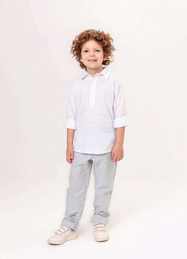 Vigat - Conjunto Look Infantil Clássico Vigat Menino Branco