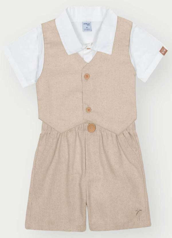 Divertto - Conjunto Menino Arrumado Areia Divertto Areia