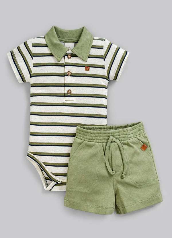 Anjos Baby - Conjunto Menino Bermuda Anjos Baby Estampado