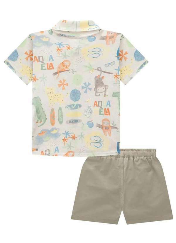 Lucboo - Conjunto Menino Estampado Bermuda Lucboo Estampado 2