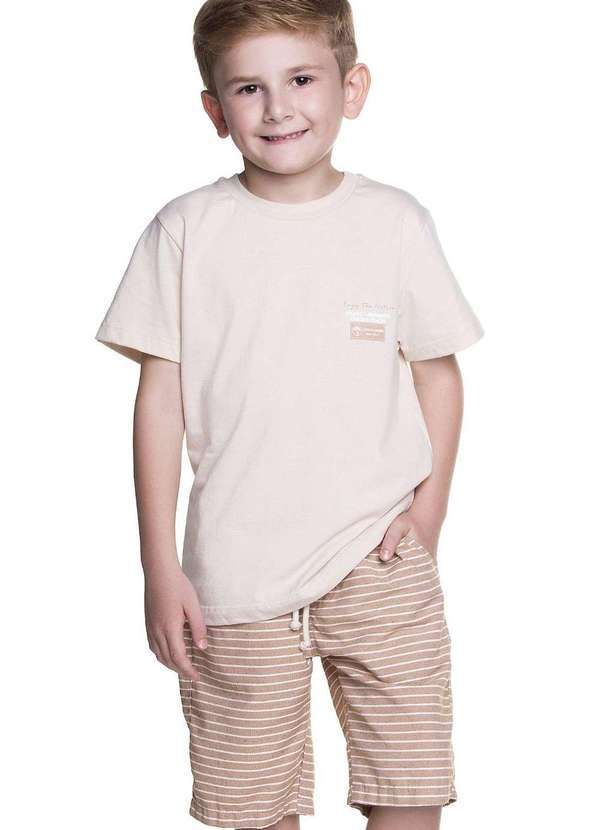 Have Fun - Conjunto Menino Nude Bermuda Have Fun Nude