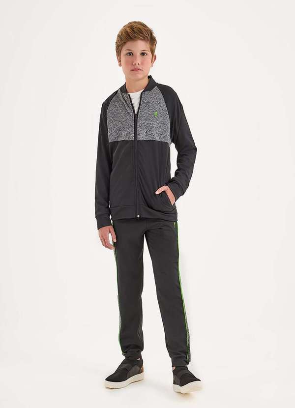 Onda Marinha - Conjunto Menino Preto Onda Marinha Cinza