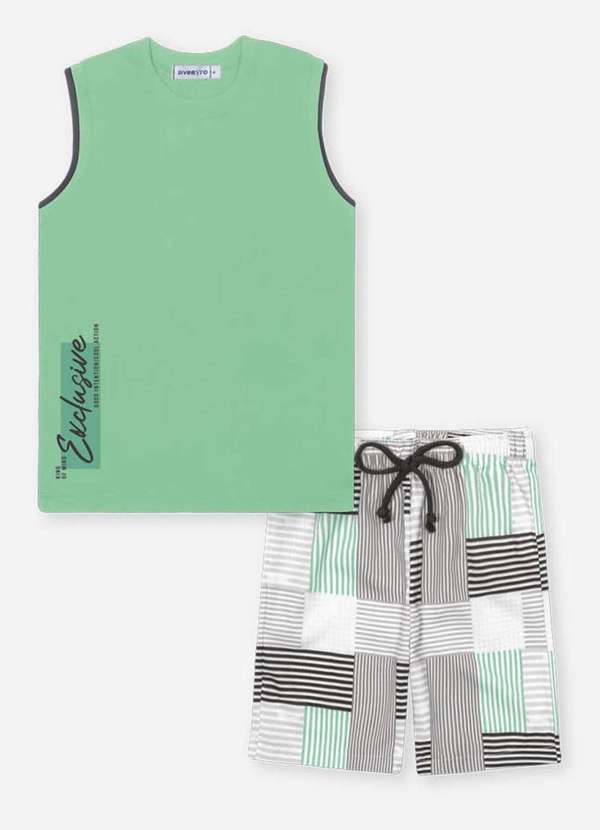 Divertto - Conjunto Menino Regata Estampado Divertto Estampado