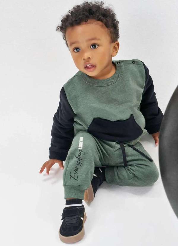 Johnny Fox - Conjunto Moletom Verde Menino Johnny Fox Verde