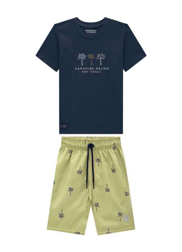 Onda Marinha - Conjunto Preto com Bermuda da Onda Marinha Preto