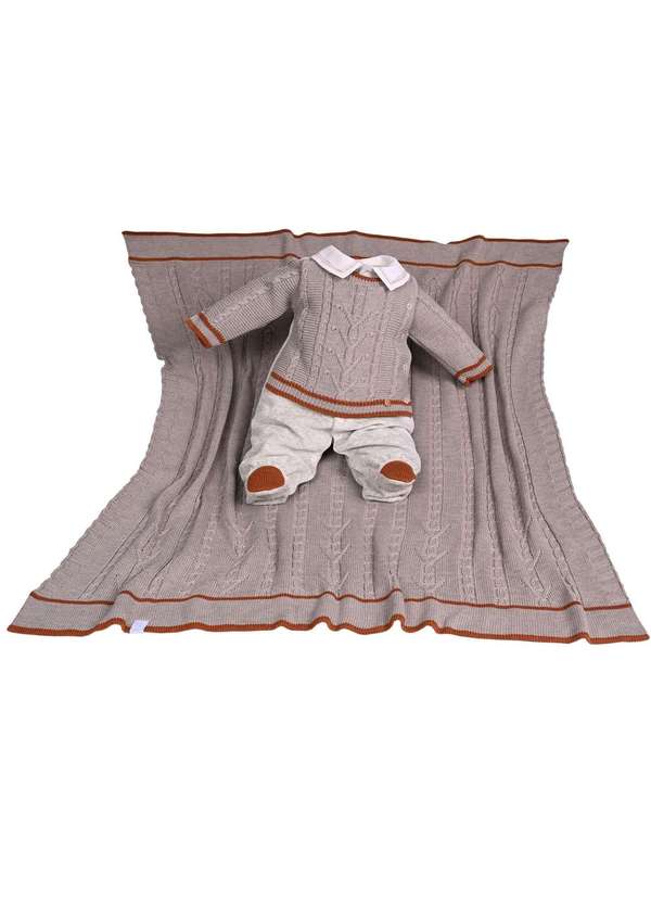 Beth Bebê - Kit Maternidade Menina Tricot Nude Beth Bebê Nude