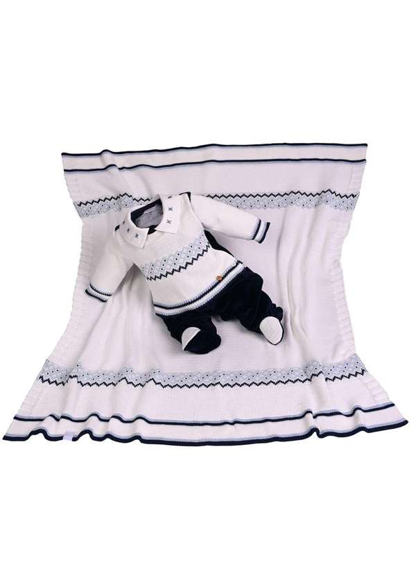 Beth Bebê - Kit Maternidade Menino Tricot Off Beth Bebê Off White