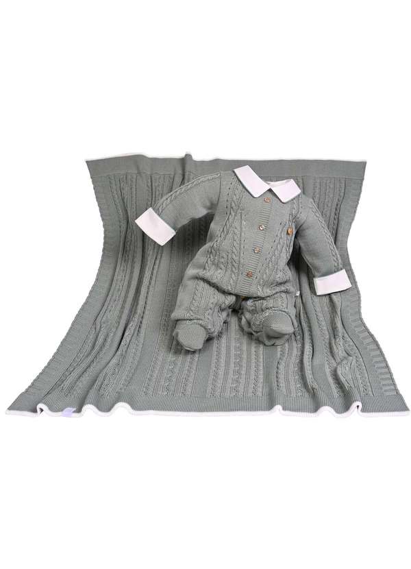 Beth Bebê - Kit Maternidade Menino Verde Tricot Beth Bebê Verde 1