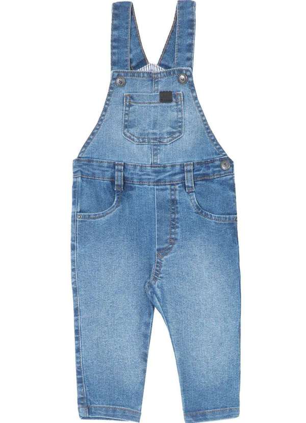 Bakulelê - Jardineira Infantil Jeans Menino Bakulelê Jeans