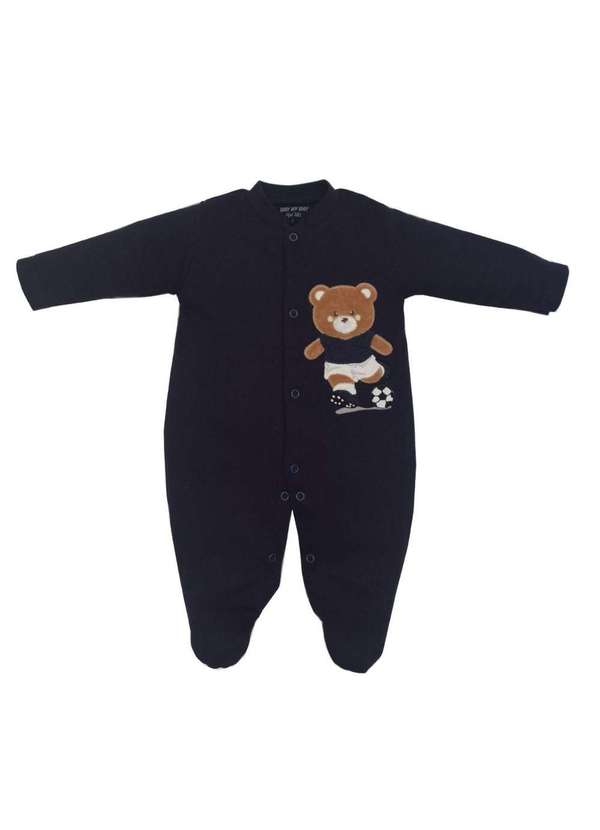 Upi Uli - Macacão Longo Menino Azul Marinho Upi Uli Azul Marinho