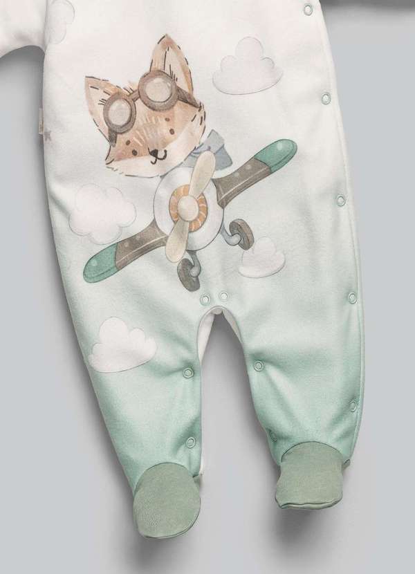 Anjos Baby - Macacão Longo Menino Estampado Anjos Baby Estampado 3