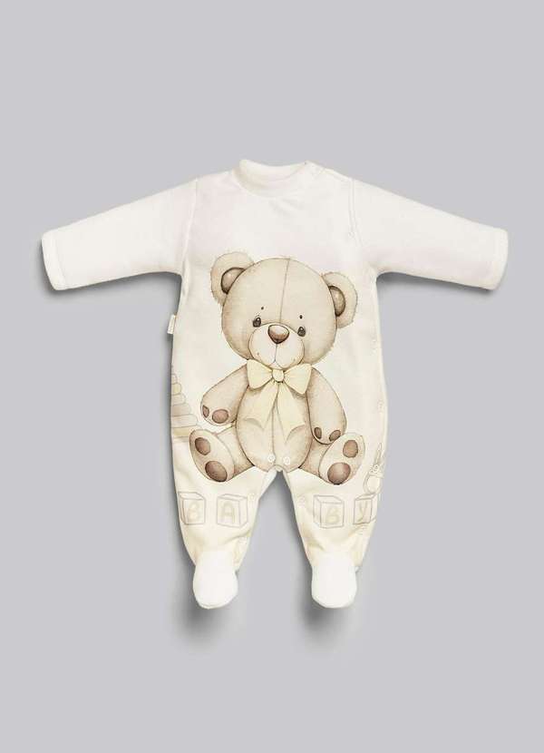 Anjos Baby - Macacão Longo Menino Estampado Anjos Baby. Estampado