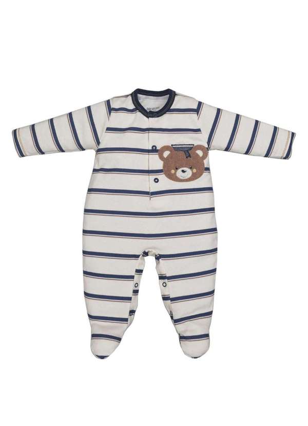 Upi Uli - Macacão Longo Menino Estampado Upi Uli Estampado