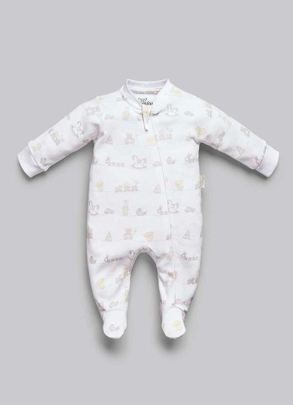 Anjos Baby - Macacão Suedine Estampado Anjos Baby Estampado