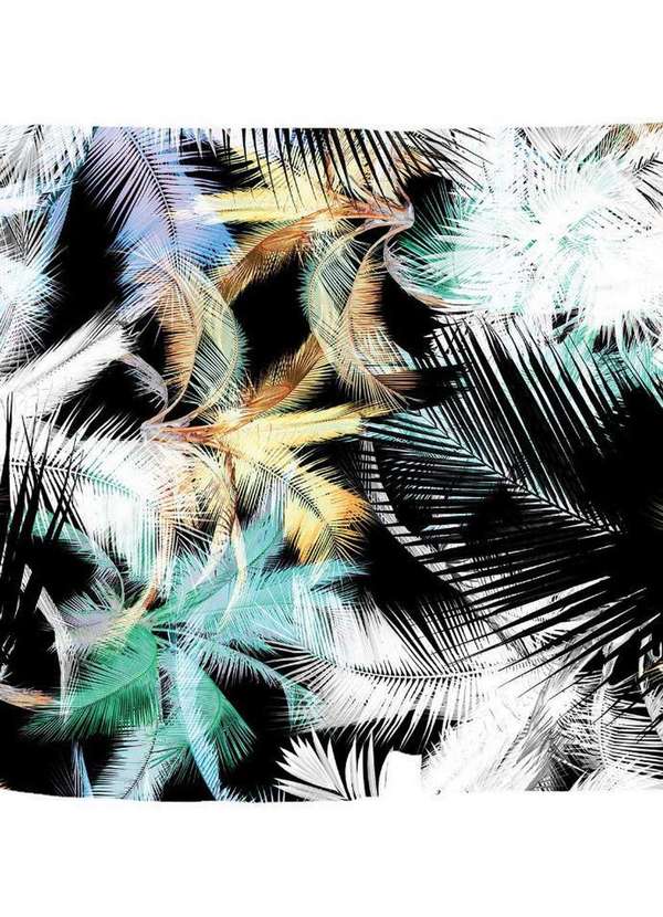 King&joe - Sunga Boxer Coqueiros Preta Preto 2