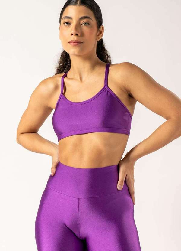 Apneia - Top Básico Shine Astral Roxo