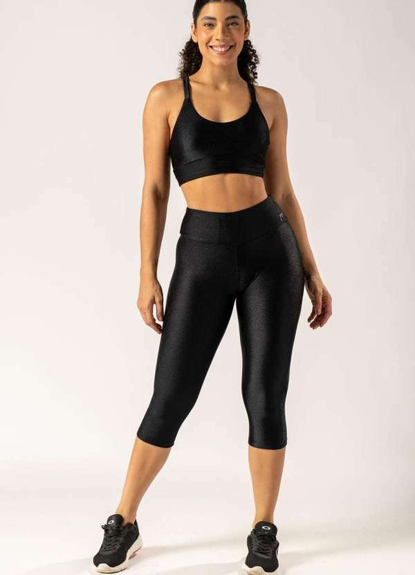 Apneia - Calça Capri Montana Preto Preto
