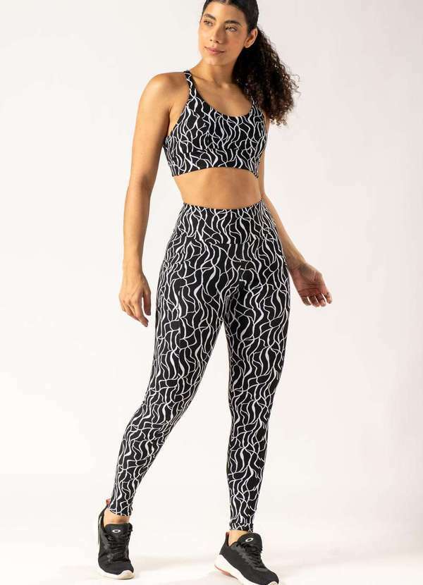 Apneia - Calça Legging Jacquard Cannes Estampado Estampado