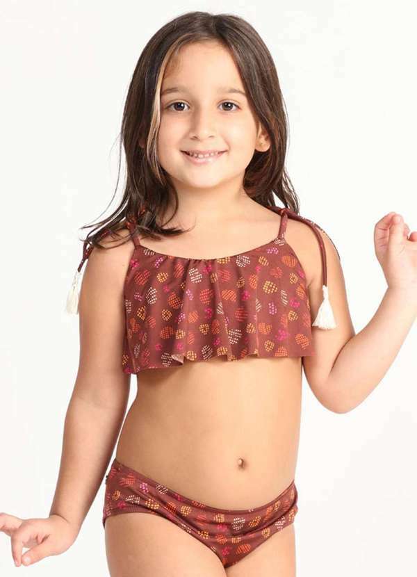 Apneia - Biquíni Oncinha Infantil Estampado Estampado