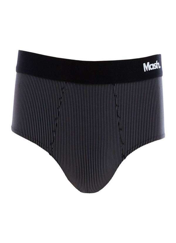 Mash - Cueca Slip Mash 045.01 Masculina Ri Preto