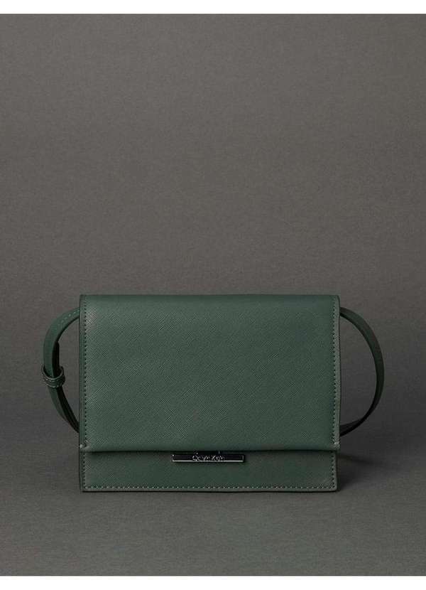 Calvin Klein Jeans - Bolsa Feminina Linear Mini Crossbody Calvin Klein - Militar Verde