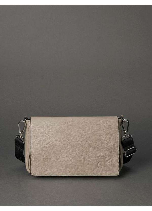 Calvin Klein Jeans - Bolsa Feminina Média Chaveiro Calvin Klein Jeans - Caqui Claro Bege 3