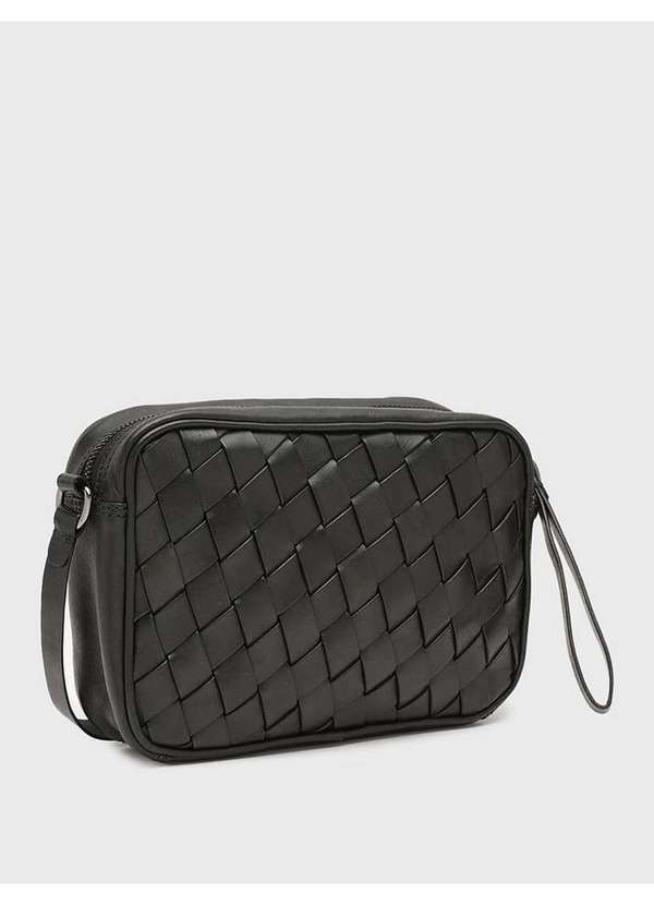 Calvin Klein Jeans - Bolsa Feminina Média Tressê Calvin Klein - Preto Preto