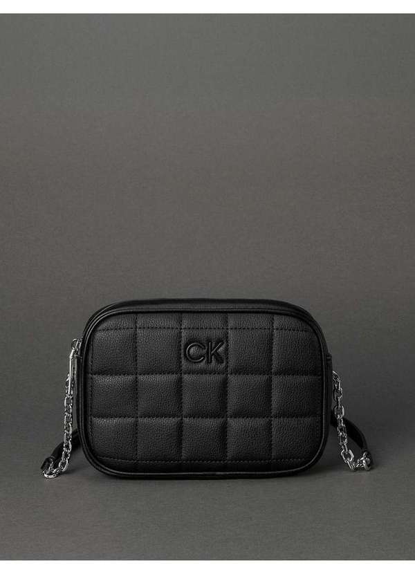 Bolsa Feminina Pequena Quilt Alça Corrente Calvin Klein Preto