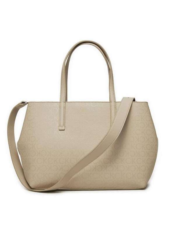 Calvin Klein Jeans - Bolsa Feminina Tote Must Monograma Calvin Klein - Off White Branco 4